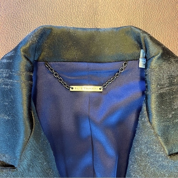 Elie Tahari Textured Black Suit Blazer 10 - Picture 11 of 14